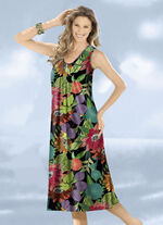 Klaus Modelle Kleid mit farbbrillantem Druckdessin 