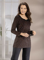 Shirt mit raffiniertem Halsausschnitt 