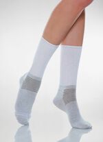 Diabetiker-Socken oder -Kniestr&uuml;mpfe WEISS