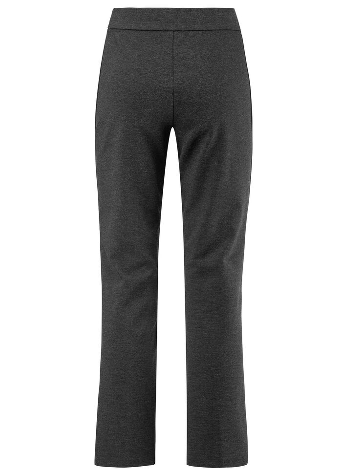 Kn&ouml;chellange Hose in Schlupfform ANTHRAZIT MELIERT