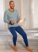 Schlafanzug mit V-Auschnitt 