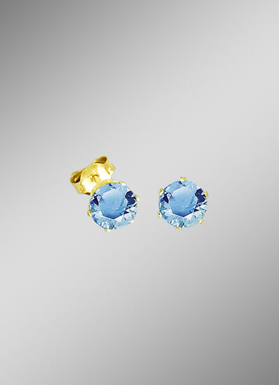 Ohrstecker mit Blautopas 