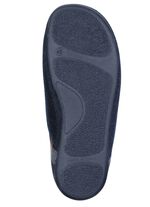 Klassische Herren-Hausschuhe, mit herausnehmbarem Fu&szlig;bett BLAU-CAMEL