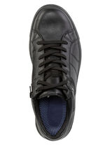 GINO GALANTE Schnürschuh aus Nubukleder mit Kontrastbesätzen SCHWARZ