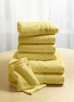 Weiche Walkfrottier-Handt&uuml;cher aus dichtem Schlingenflor BEIGE