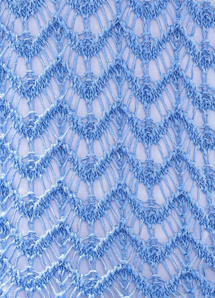 Pullover aus hochwertigem Glanzeffektgarn HELLBLAU MELIERT