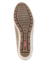 ELENA EDEN, bequeme Damen-Ballerinas, Weite G, mit herausnehmbarem Fu&szlig;bett TAUPE