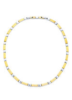 Wunderschön und modern: Halskette in Bicolor 