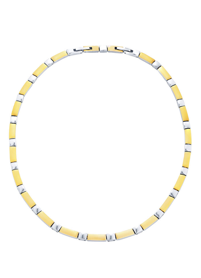 Wunderschön und modern: Halskette in Bicolor 