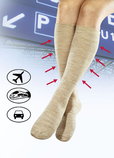 Dreierpack Stützkniestrümpfe 