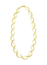 Vergoldete Halskette aus Silber  