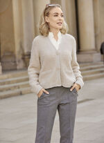 Jacke mit V-Ausschnitt 