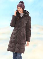 Mantel mit abnehmbarer Kapuze 