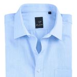 Langarm-Hemd von "Milano Italy" mit Kentkragen in 5 Farben BLEU