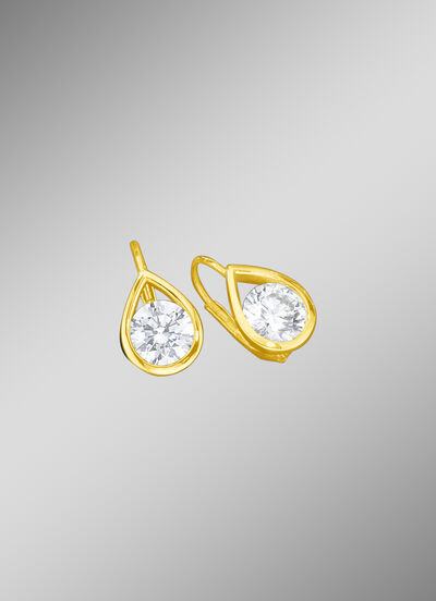Ohrringe im Tropfen-Design 