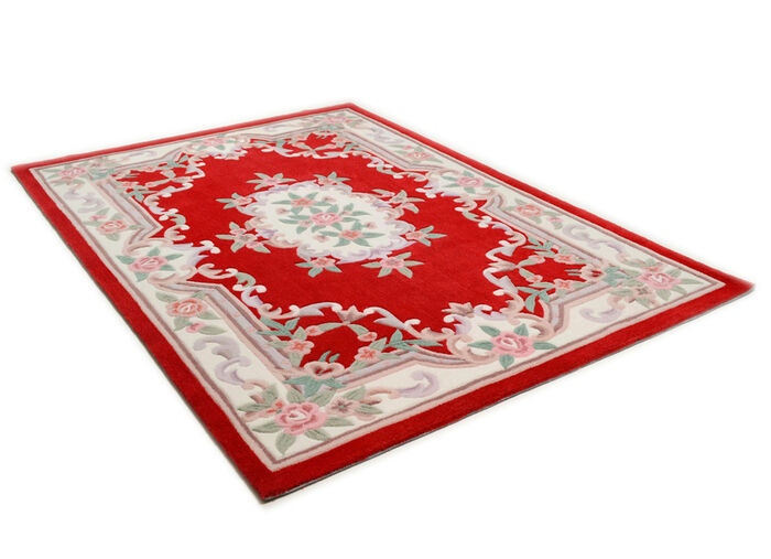 Handgetuftete Br&uuml;cken und Teppiche ROT