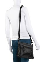 Laurina, Tasche, Damen, mit verstellbarem Umh&auml;ngeriemen SCHWARZ