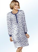 Zweierpack Nachthemden, Langarm mit Knopfleiste und B&uuml;ndchen 