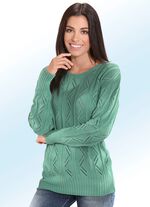 Pullover mit streckendem Mustermix JADEGR&Uuml;N