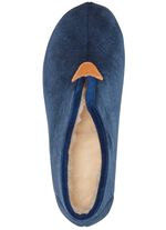 Laurina Hausschuh aus samtigen Textilmaterial 