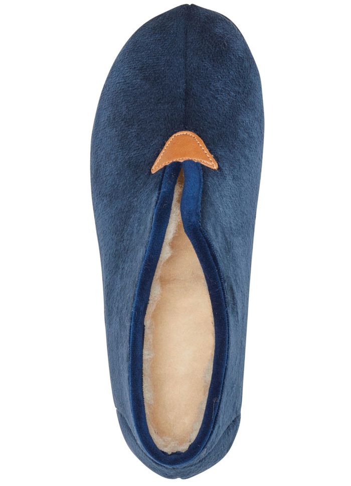 Laurina Hausschuh aus samtigen Textilmaterial 