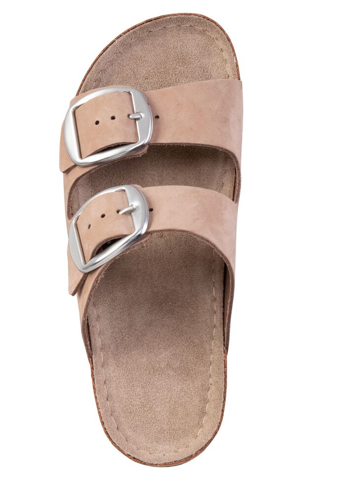 ELENA EDEN Pantolette aus Nubukleder SAND