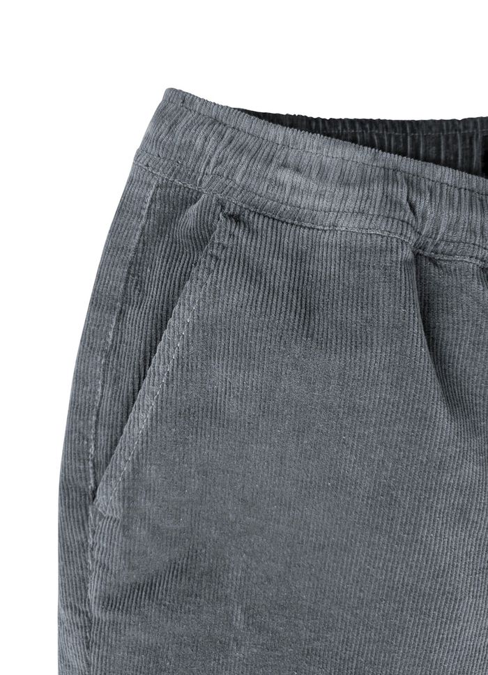 Schlupfcordhose mit Gummibund rundum in 3 Farben 