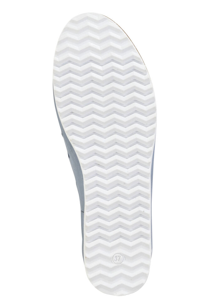 ELENA EDEN Slipper aus weichem Nappaleder mit Lochungen BLEU