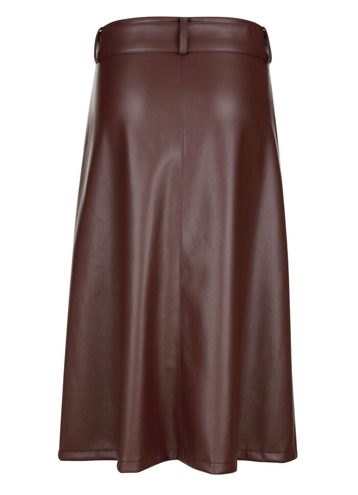 Rock aus softem Nappaleder-Imitat 