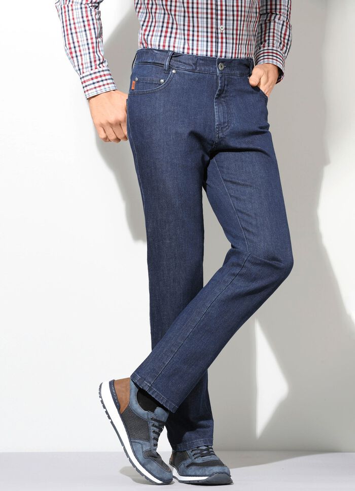 "Francesco Botti"-Jeans mit Komfortbund in 3 Farben DUNKELJEANS