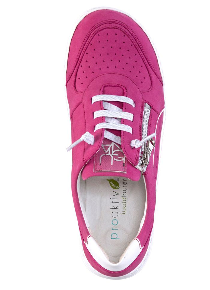 Waldl&auml;ufer Sneaker mit Perforation PINK-WEISS