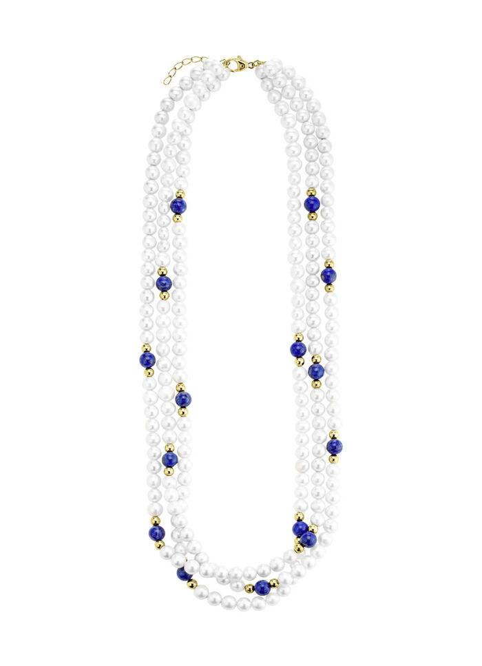 Halskette mit Süsswasser-Zuchtperlen 