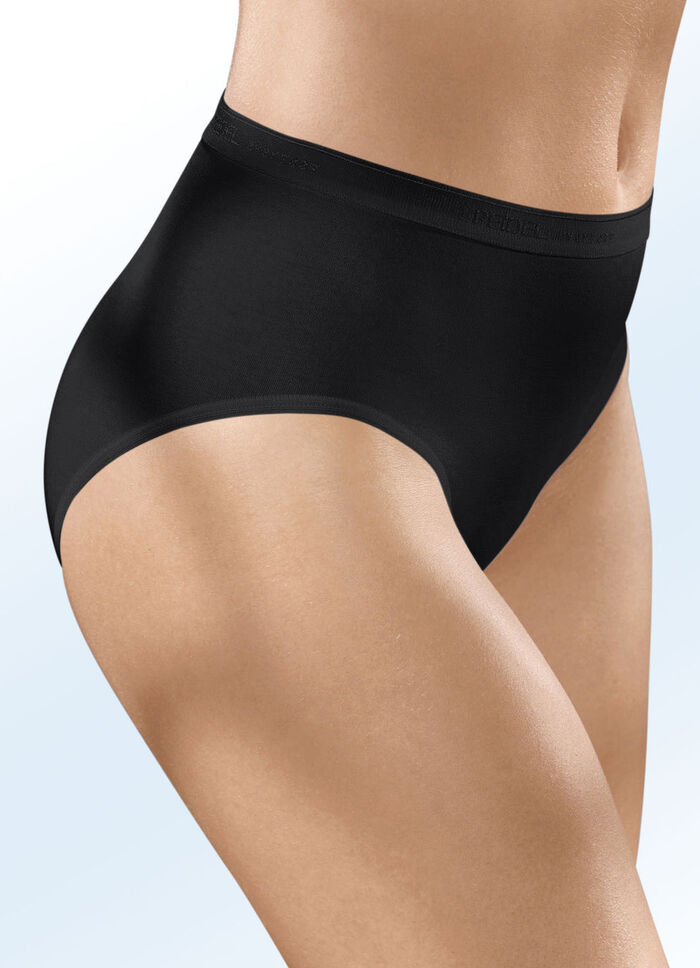 Speidel Viererpack Slips ohne Seitenn&auml;hte SCHWARZ