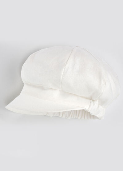 Leichte Damen-Ballonmütze mit Elastikeinsatz 
