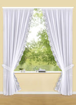 Raffgardinen-Garnitur mit Automatikfaltenband 