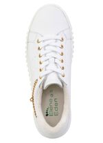 ELENA EDEN, stylische Damen-Sneaker, Weite G, herausnehmbares Fu&szlig;bett WEISS