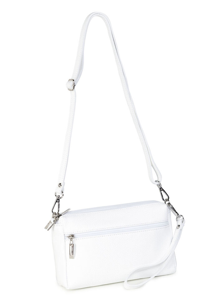 Laurina Tasche aus genarbtem Kalb-Nappaleder WEISS