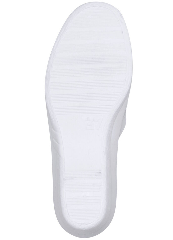 Pantolette mit Zierlochung WEISS