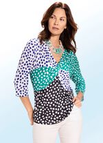 Shirt-Tunika in Wickel-Optik 