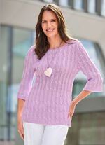 Pullover aus dezent gl&auml;nzendem Material 