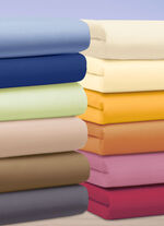 Doppel-Jersey Spannbetttuch BLAU