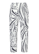 Caprihose mit angeschnittenem Bund 