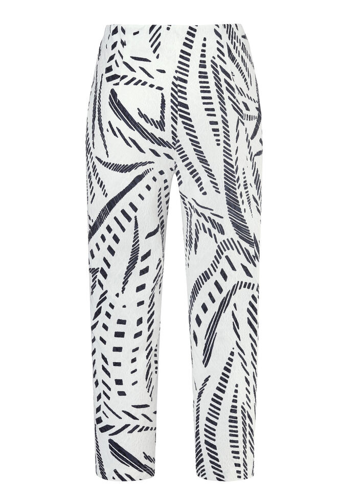 Caprihose mit angeschnittenem Bund 