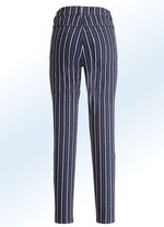 Jeans in aparter Streifendessinierung DUNKELBLAU-ECRU