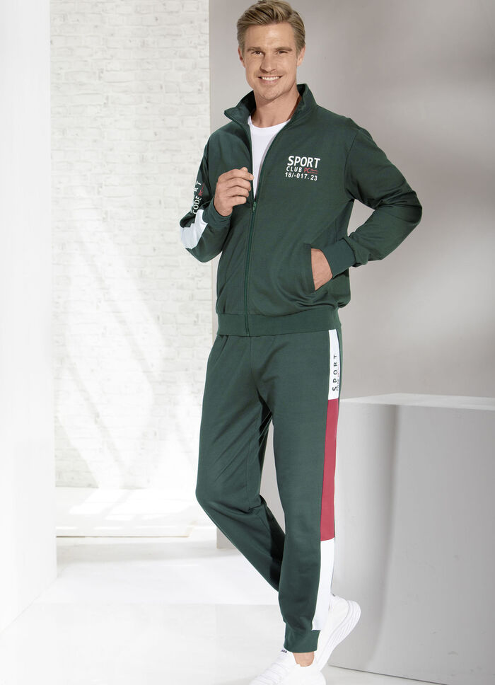 Freizeitanzug mit elastischen Beinabschl&uuml;ssen 