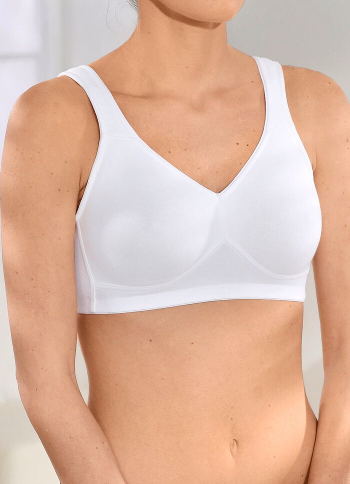 Speidel Zweierpack BH mit vorgeformten Cups 1X BORDEAUX, 1X WEISS