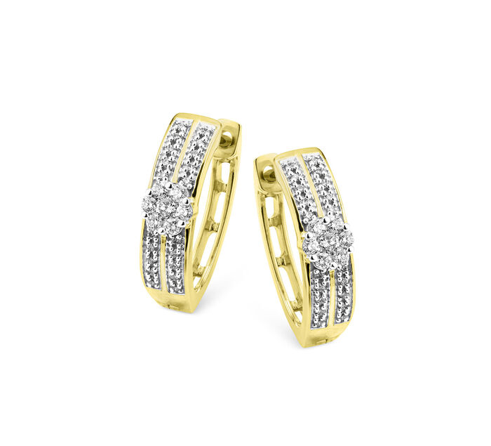 Hochwertige Creolen mit Brillanten und Diamanten 