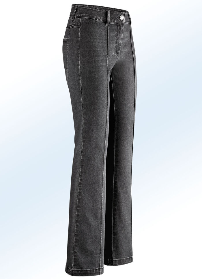 Jeans in angesagter Boot Cut-Form SCHWARZ