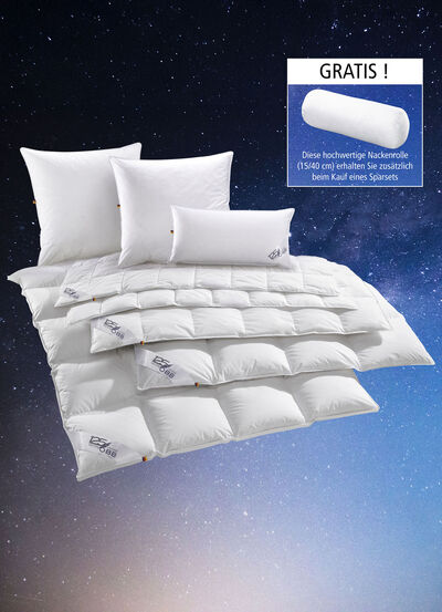 Daunen-Bettwarenprogramm zum 125 Jahre OBB Jubiläum 