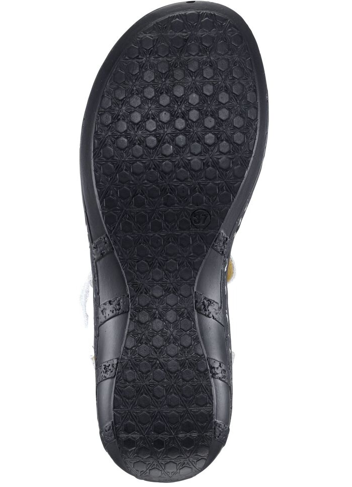 ELENA EDEN, modische Damen-Sandalen, Weite G, mit Klettverschluss WEISS